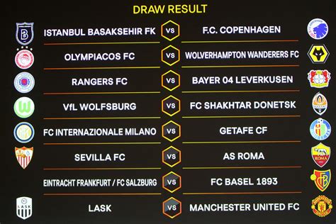 europa league draw dates